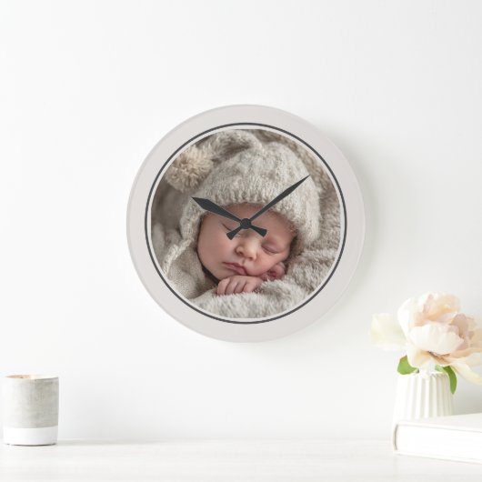 Simple Photo Template Personalized Frame Grote Klok (Huis)