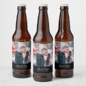 Simple Photo Template Weddenschap Bier Etiket (Flessen)