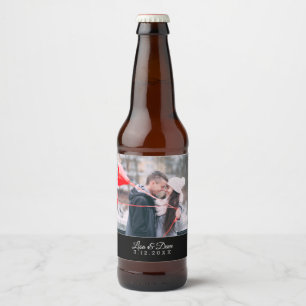 Simple Photo Template Weddenschap Bier Etiket