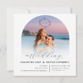 Simple Photo Wedding Invitation Save The Date (Voorkant)