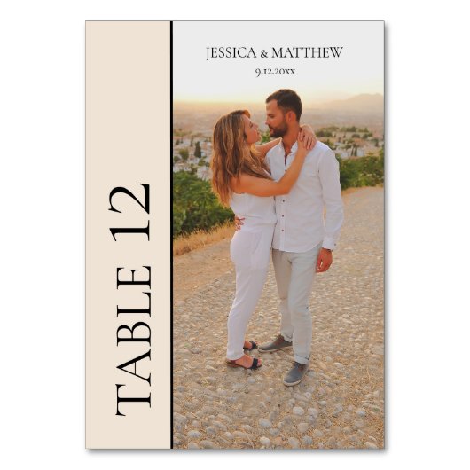 Simple Photo Wedding Kaart (Voorkant)