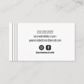 Simple Photography Photo Visitekaartje (Achterkant)