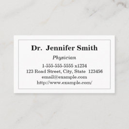 Simple Physician Visitekaartje