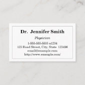 Simple Physician Visitekaartje (Voorkant)