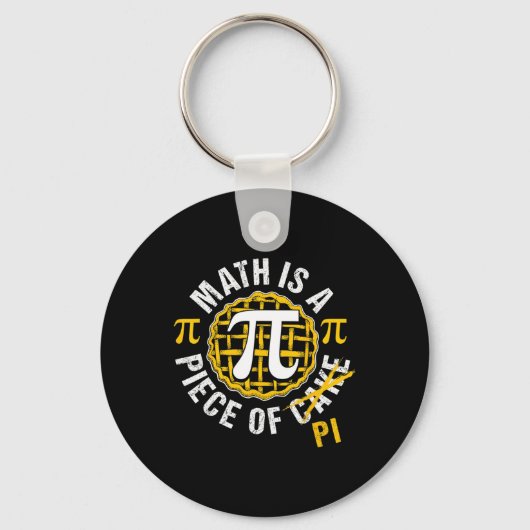 Simple Pi Symbool Shirt National Pi Day Gift Sleutelhanger (Voorkant)
