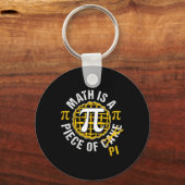 Simple Pi Symbool Shirt National Pi Day Gift Sleutelhanger (Voorkant)
