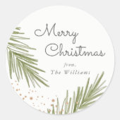 Simple Pines Kerst sticker (Voorkant)