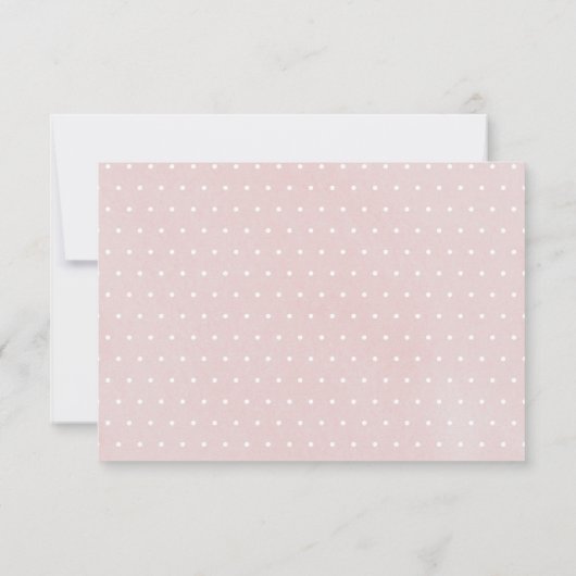 Simple Pink Girl Baptism Christening Foto Bedankkaart (Achterkant)