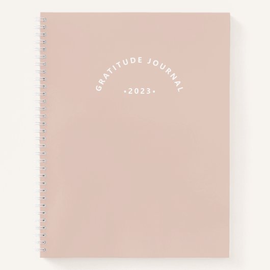 Simple Pink Gratitude Journal Notitieboek (Voorkant)