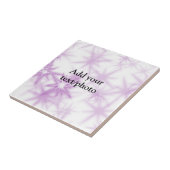 Simple pink purple glitter sparkle add name text t tegeltje (Zijkant)