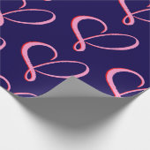 Simple Pink Red Hearts Cadeaupapier (Hoek)