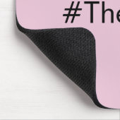 Simple Pink The Boss hashtag aangepaste naam Muismat (Hoek)