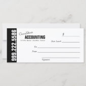 Simple Plain Black and White Cadeat Certificate Ka (Achterkant)