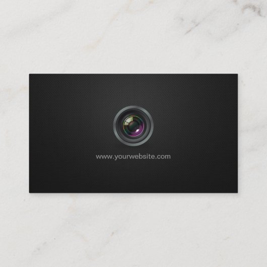 Simple Plain Black - Fotograaf Cinematografe Visitekaartje (Achterkant)