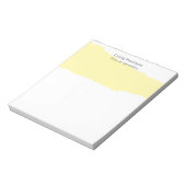 Simple Plain Cream Black White Minimalist Modern Notitieblok (Linkerzijde)