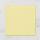 Simple Plain Cream Black White Minimalist Modern Vierkante Visitekaartje (Achterkant)