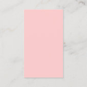 Simple Plain Pink Bookkeeper Visitekaartje (Achterkant)
