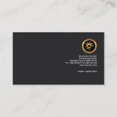 Simple Plain Vertical Red Stripe General Manager Visitekaartje (Achterkant)