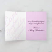 Simple Pleasures Christmas Kaart (Binnen)