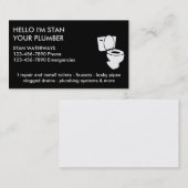 Simple Plumber-Visitekaartjes Visitekaartje (Voorkant / Achterkant)