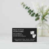 Simple Plumber-Visitekaartjes Visitekaartje (Staand voorkant)