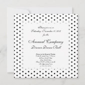 Simple Polka Dot Black en White Pattern Kaart (Achterkant)