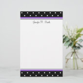 Simple Polka Dot Briefpapier (Staand voorkant)
