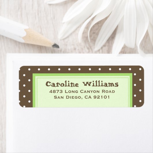 Simple Polka Dot Etiket (Insitu)