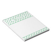 Simple Polka Dot Green, aangepast Notitieblok (Schuin)