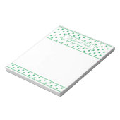 Simple Polka Dot Green, aangepast Notitieblok (Linkerzijde)