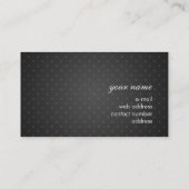 Simple Polka Dot Pattern Monogram Paars Visitekaartje (Achterkant)