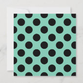 Simple Polka Dots Mustache Little Man Baby shower Kaart (Achterkant)