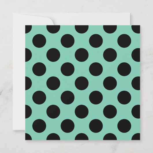 Simple Polka Dots Mustache Little Man Baby shower Kaart (Achterkant)