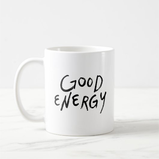 Simple Positivity Minimalist Good Energy Bold Koffiemok (Links)