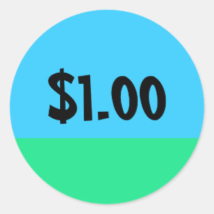 Simple Price Label Sticker - $10 Donation Edition