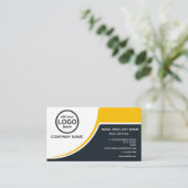 Simple Professional 2 kleuren voeg uw logo toe Visitekaartje (Staand voorkant)