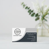 Simple Professional 2 kleuren voeg uw logo toe Visitekaartje (Staand voorkant)
