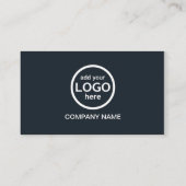 Simple Professional 2 kleuren voeg uw logo toe Visitekaartje (Achterkant)
