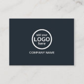 Simple Professional 2 kleuren voeg uw logo toe Visitekaartje (Achterkant)