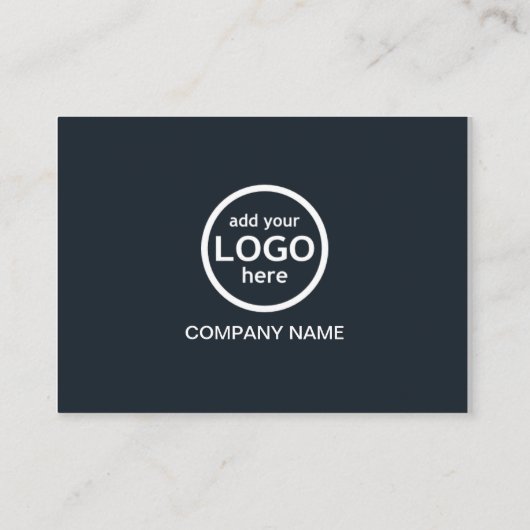 Simple Professional 2 kleuren voeg uw logo toe Visitekaartje (Achterkant)