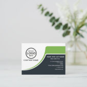 Simple Professional 2 kleuren voeg uw logo toe Visitekaartje (Staand voorkant)