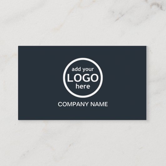 Simple Professional 2 kleuren voeg uw logo toe Visitekaartje (Achterkant)