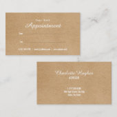 Simple Professional Appointment Reminder Kaart Afsprakenkaartje (Voorkant / Achterkant)