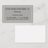 Simple Professional Attorney Visitekaartje (Voorkant / Achterkant)