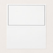 Simple Professional Black White-minimalist Visitekaartje (Binnenkant ongevouwen)