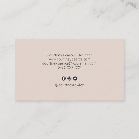 Simple professional business card with QR code Visitekaartje (Achterkant)