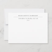 Simple Professional Business Lined Address Notitiekaartje (Voorkant)