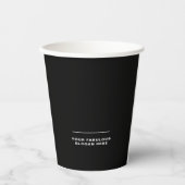 Simple Professional Business Logo Slogan Black Papieren Bekers (Voorkant)