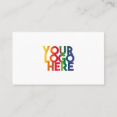 Simple Professional Business Logo White Visitekaartje (Voorkant)