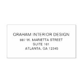 Simple Professional Business Return-adres Rubberstempel (Afrduk)